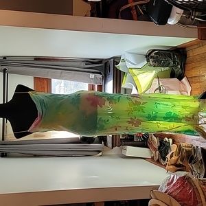 Multi colored slip dress